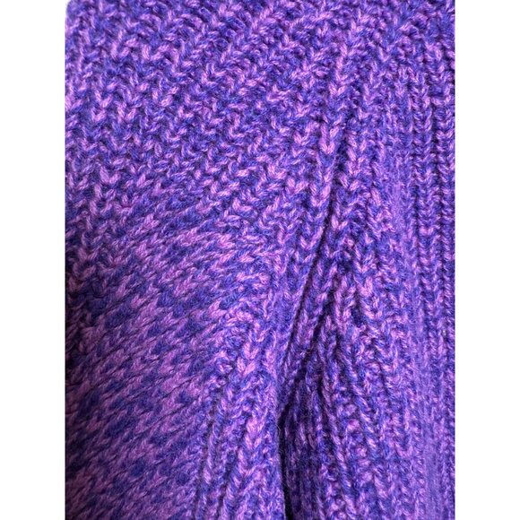 Naadam XS Purple Cashmere Wool Knit Sweater Cozycore Quiet Luxury - Picture 3 of 5